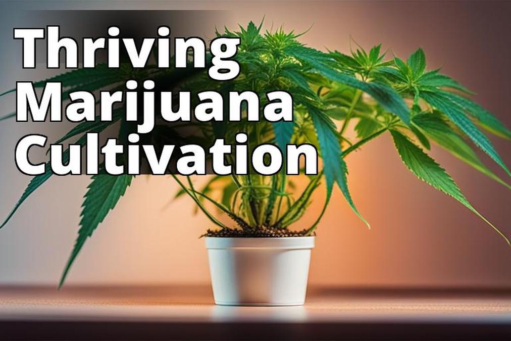 The featured image should show a healthy and thriving marijuana plant with optimal growth conditions