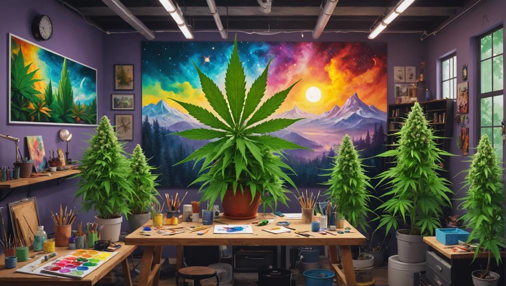 top cannabis strains creativity